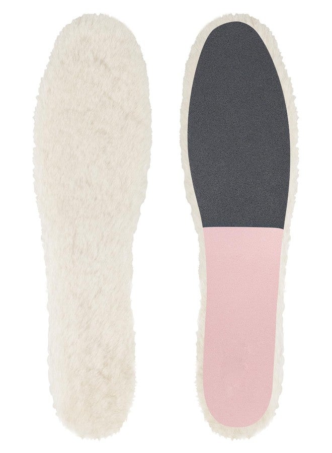 Endoto Sheepskin Insoles for UGG Women Slipper Replacement Inserts(Color:Pink,Size:Women8-EU39) - Image 1